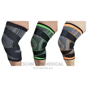 Medical Knee Brace Sleeves Super Elastic Breathable , Black