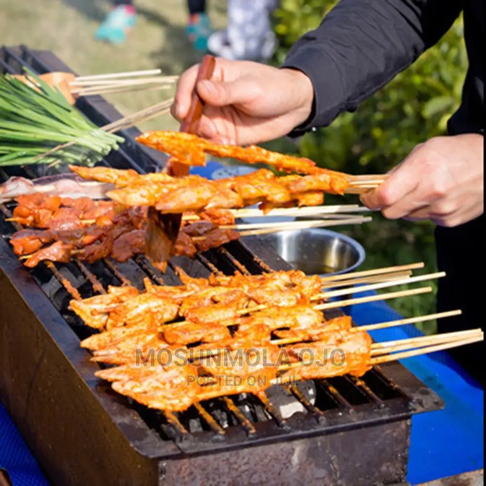 Natural Bamboo Barbecue Skewer Sticks,