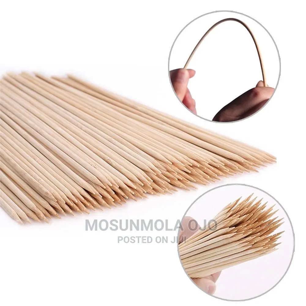 Natural Bamboo Barbecue Skewer Sticks,