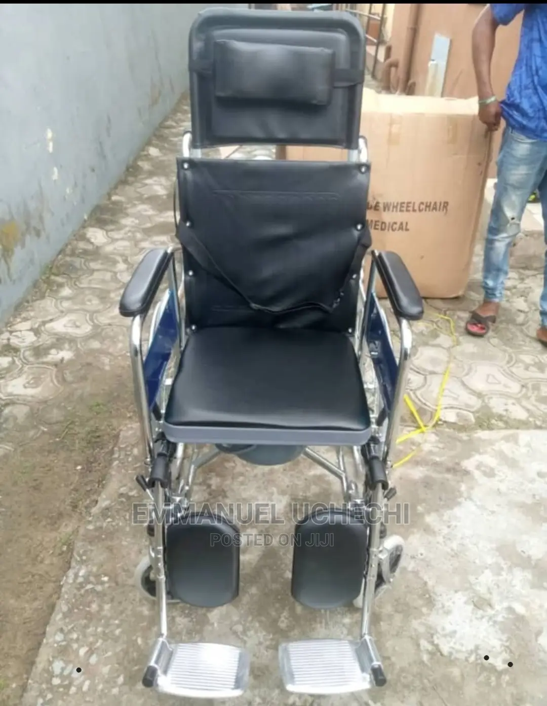 Collapsible Commode Wheelchair