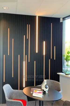 WPC Fluted Panels With LED Profile