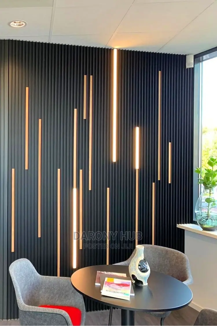 WPC Fluted Panels With LED Profile