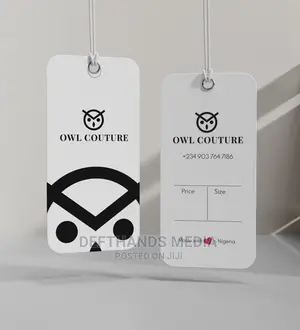 600gsm Thick Cloths Tag [ Double Face Print ]