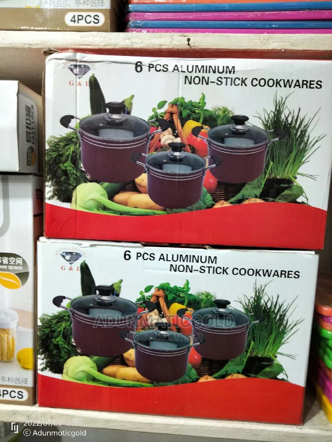 6 PCS Aluminum Cookware Ware Set