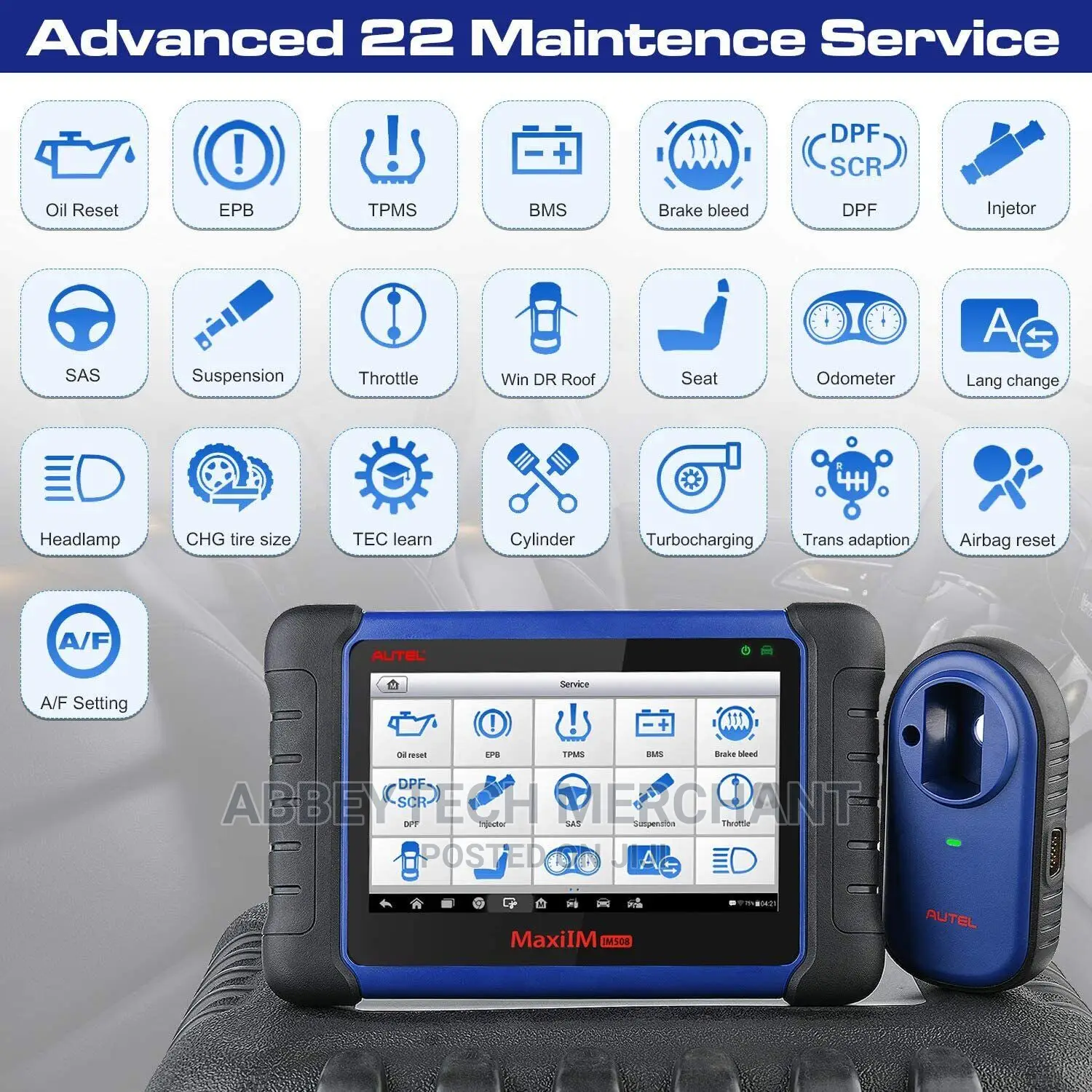 Autel Maxiim IM508S IMMO Key Programming Car Diagnostic Tool