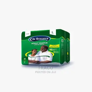 Dr Brown Adult Diaper 10 Packs = 100 Diapers - (Size L)