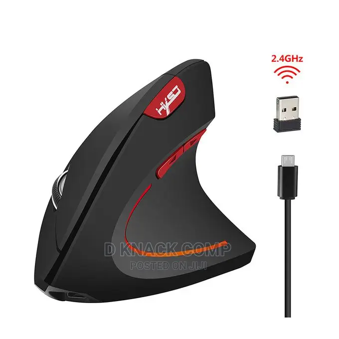 Wireless Mouse Vertical Mice Ergonomic Rechargeable 3 Dpi